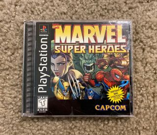 Ps1 Marvel Heroes Cib Black Label Sony Playstation 1 1997 Rare