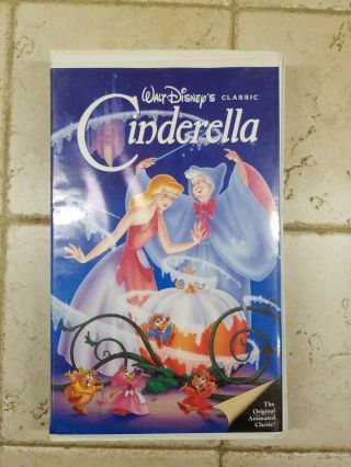 Walt Disney Cinderella Vhs Diamond Classic Clamshell Case Rare 410