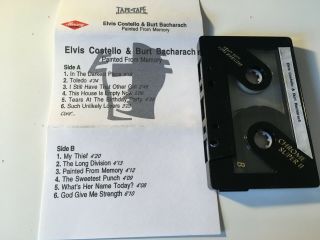 Elvis Costello & Burt Bacharach Rare Promo Advance Cassette Tape (not Cd)