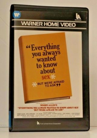 Everything You Always Wanted To Know About Sex Rare Uk Pal Promo Vhs Clamshell