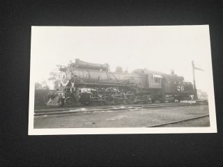 Antique Fort Smith & Western Railway Railroad Train Locomotive No.  26 Photo