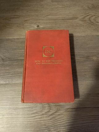 Vintage How To Win Friends And Influence People By Dale Carnegie Hb 1936 Vtg 30s