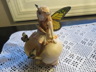 Rare Country Artists Butterfly Fairies Figurine Secret Thoughts 02415 Signed