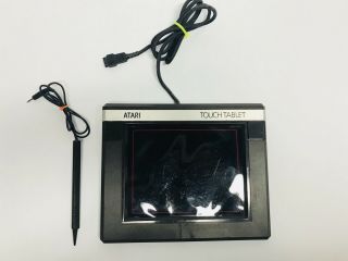 Vintage Atari Cx77 Handheld Gaming Touch Tablet With Stylus - Rare