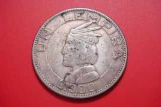 Honduras 1937 Un Lempira - 0.  900 Silver - Rare
