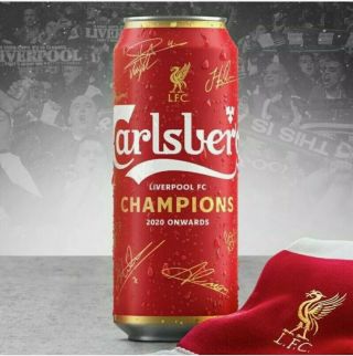 No Alcohol - Fully Drained Empty - Very Rare Liverpool Fc 2020 Champions Can