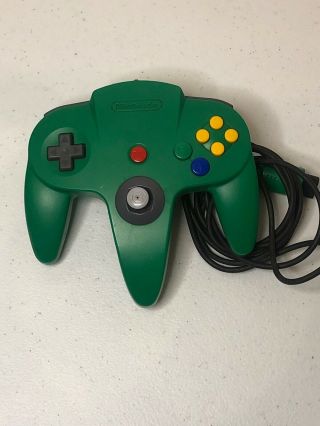 Nintendo 64 N64 Authentic Green Joystick Controller Video Game Remote Vintage A3