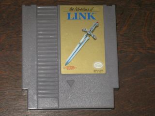 Zelda Ii: The Adventure Of Link Grey Nintendo Game Nes Rare Authentic