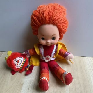 Vintage Hallmark Mattel 1983 Rainbow Brite Red Butler 10” Doll W/ Romeo Sprite
