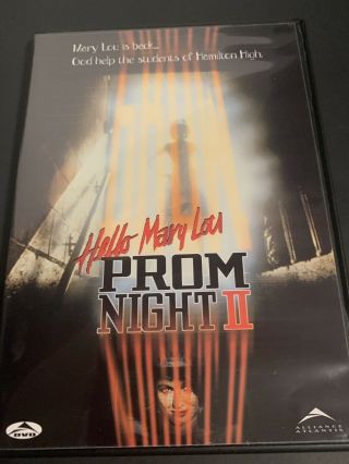 Hello Mary Lou - Prom Night 2 Ii Rare Oop Dvd