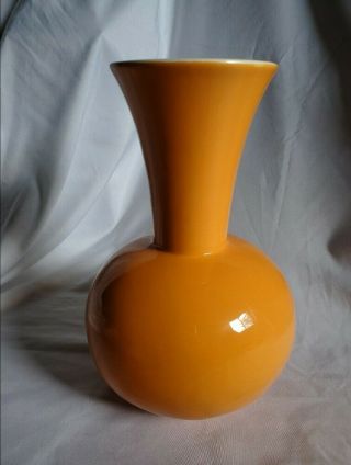 Happy Chic Orange Vase By Jonathan Adler 10 " H Vintage Style Mcm Boho Minimalist