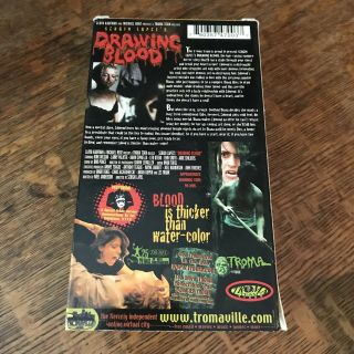 rare SERGIO LAPEL ' S DRAWING BLOOD 2001 VHS vampire HORROR scary movie MUST HAVE 3