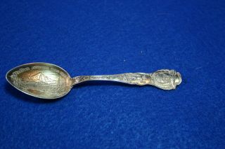 Souvenir Spoon Sterling Silver Demitasse Oregon 10.  4 Grams Mt Hood Holtnamah Fls