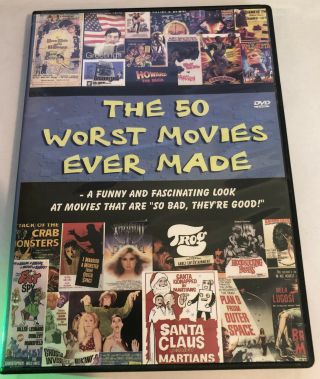 The 50 Worst Movies Ever Made (dvd 2004) Rare Passport Video Vg Shape Region All