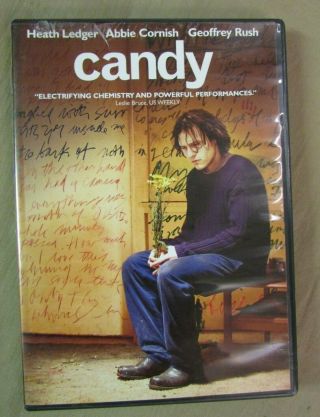 Candy (dvd,  2007) Heath Ledger - Rare -