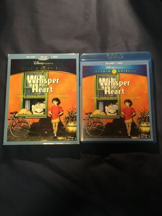 Whisper Of The Heart (blu - Ray/dvd,  2012,  2 - Disc Set) W/ Rare Oop Slipcover