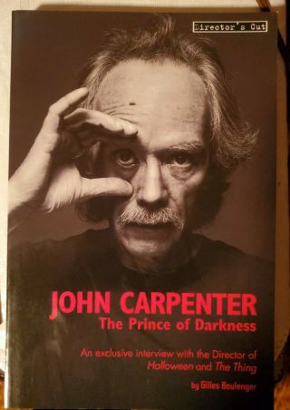 John Carpenter: Prince Of Darkness By Gilles Boulenger - Very Rare Oop