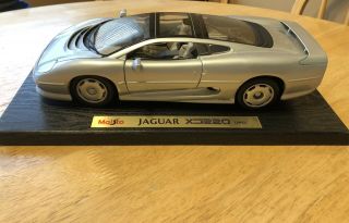 1992 Jaguar Xj220 Silver Maisto Special Edition 1:18 Die Cast Model Car Rare