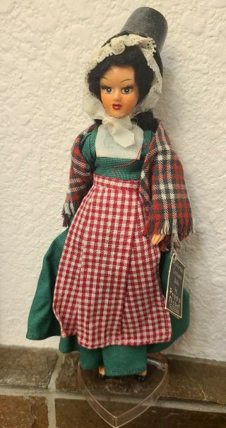 Peggy Nisbet Wales Uk Doll Br/301 Vintage National Costume 8 " Tall Women