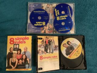 8 Simple Rules Seasons 1 & 2 6 DVD Set Second First RARE OOP R1 RITTER TV SERIES 2