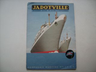 Ss Jadotville Ultra Rare & V.  Deluxe Large Format Cutaway - Brochure Cmb