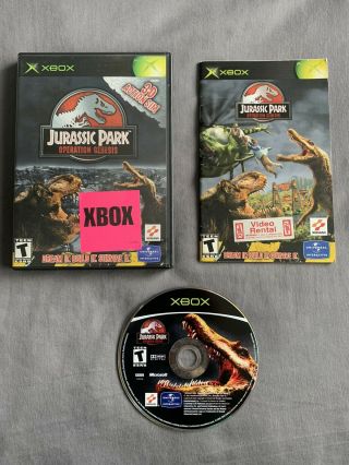 Jurassic Park: Operation Genesis Rare Complete (microsoft Xbox,  2003)