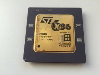 6x86 P150,  St6x86p150,  Rare St 6x86 Cpu,  Vintage Cpu,  Gold