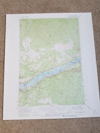 22x29 Vintage 1954 Usgs Topo Map Bridal Veil,  Washington Columbia River