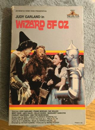 RARE The Wizard of Oz First 1983 MGM UA Home Video - Early VHS Release - 2