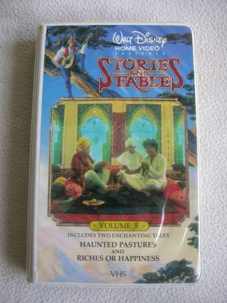 Disney Stories And Fables Volume 5 - 2 Enchanting Tales Rare Vhs Tape 834vs