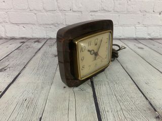 Rare Vintage Art Deco Bakelite GE General Electric Clock 3H180 Need Plug 2