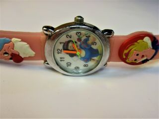 Snow White and 7 dwarfs Rare analog quartz wristwatch runs and looks great 3