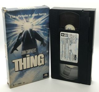 The Thing Vhs 1982 Rare John Carpenter Kurt Russell Horror Scary Cult Film