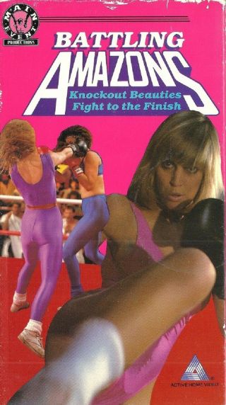 Battling Amazons Rare Oop Vhs Wrestling Sexy Sleaze 1987 Active Home Video