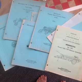 Vintage Minnesota Farm Parts List Operator Manuals And Parts List Choose