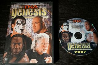 Tna Wrestling - Genesis 2007 (dvd,  2008) Rare Kurt Angle,  Booker T,  Sting