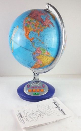 1996 Rare Vintage Educational Insights Geosafari World Talking Globe Learning