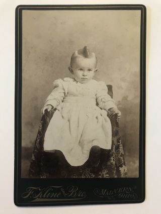 Rare Antique Malvern Ohio Mohawk Baby Cabinet Photo