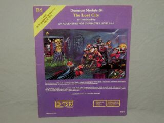D&d 1st Edition Module - B4 The Lost City (rare First Printing And)
