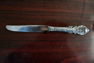 Sir Christopher By Wallace Sterling Silver French Hollow Knife 9 3/4 "