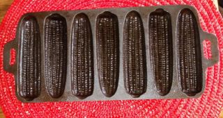 Antique Vintage Cast Iron Corn Stick Pan Cornbread Bsr 7s 26 Muffin Molds