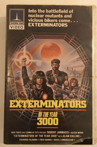 Exterminators Of The Year 3000 (1983) Betamax Tape Rare Beta Thorn/emi (beta)