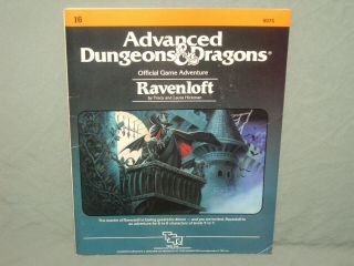 Ad&d 1st Edition Module - I6 Ravenloft (rare - Highly Sought After And Exc -)