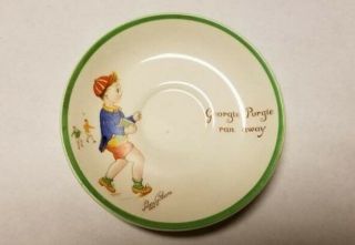 Vintage Midwinter China Peggy Gibbons Georgie Porgie Ran Away Saucer