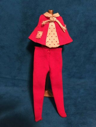 Remco Heidi Dress With Full Red Tights Doll Clothing Only No Doll