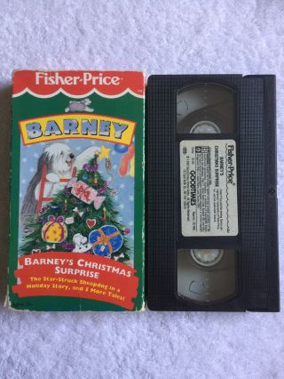 Barneys Christmas Surprise (Prev.  Viewed VHS) Fisher Price RARE 3