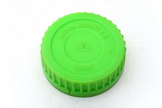 Nikon F Rear Lens Cap,  Nippon Kogaku K.  K.  Japan,  Special Lime Green,  Early,  Rare