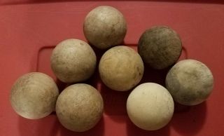 Orginal Skee Ball 3” Vintage Rare Wood 8 Balls Total