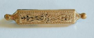 Antique Gold Filled Victorian Bar Pin Brooch