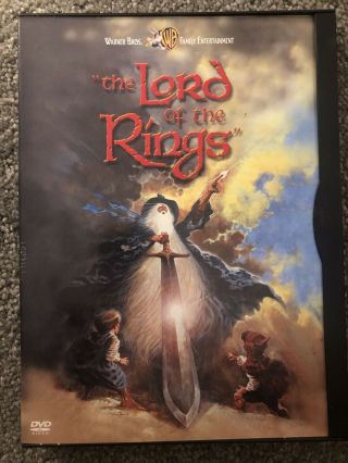 Rare The Lord Of The Rings Animated Movie Dvd 2001,  1978 Release Cartoon